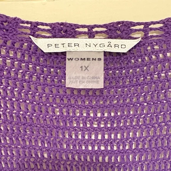 Purple Women's Cardigan - Picture 2 of 4